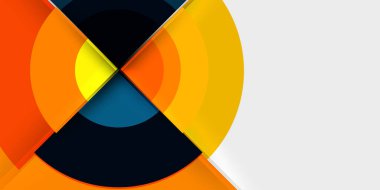 Çember ve yarım daire geometrik arka plan. Duvar Kağıdı, Sancak, Arkaplan, Kart, Kitap İllüstrasyonu, İniş Sayfası