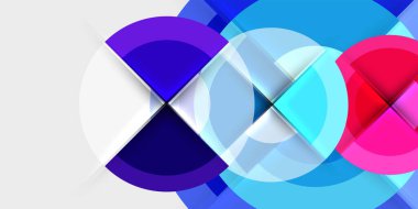 Çember ve yarım daire geometrik arka plan. Duvar Kağıdı, Sancak, Arkaplan, Kart, Kitap İllüstrasyonu, İniş Sayfası