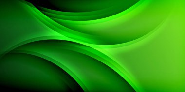 Gölge çizgileri olan etkileyici bir poster. Özellikler teknolojisi, minimalist ve iş temaları, parlak canlı renk şemaları