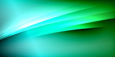 Gölge çizgileri olan etkileyici bir poster. Özellikler teknolojisi, minimalist ve iş temaları, parlak canlı renk şemaları