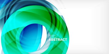 Işık efektli parlak daireler. Soyut arkaplan