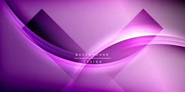 Gölge çizgileri olan etkileyici bir poster. Özellikler teknolojisi, minimalist ve iş temaları, parlak canlı renk şemaları