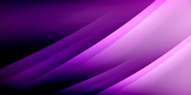 Gölge çizgileri olan etkileyici bir poster. Özellikler teknolojisi, minimalist ve iş temaları, parlak canlı renk şemaları