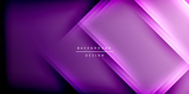 Gölge çizgileri olan etkileyici bir poster. Özellikler teknolojisi, minimalist ve iş temaları, parlak canlı renk şemaları