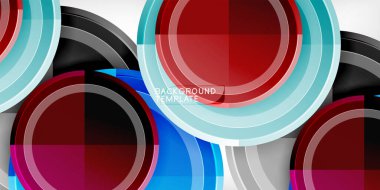 Minimum geometrik soyut arkaplan. Çember üçgen tasarımı