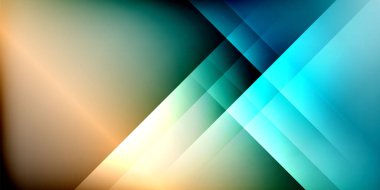 Dinamik gölge çizgileri geometrik şekiller