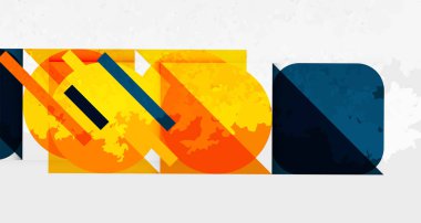 Kareler, daireler, üçgenler ve kumlu, gürültülü doku. Duvar Kağıdı, Sancak, Arkaplan, Kart, Kitap İllüstrasyonu, İniş Sayfası