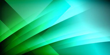 Gölge çizgileri olan etkileyici bir poster. Özellikler teknolojisi, minimalist ve iş temaları, parlak canlı renk şemaları