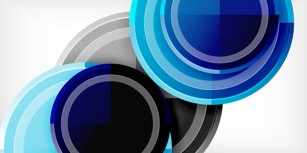 Геометрический дизайн абстрактный фон - круги
