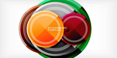 Geometric design abstract background - circles clipart