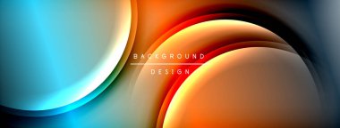 Parlak gökkuşağı stili renk eğrisi ve yuvarlak çizgi arkaplanı. Vector Illustration Duvar kağıdı, bayrak, illüstrasyon, iniş sayfası