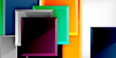 Cam oyuncak stili kare şekiller soyut tasarım. Duvar Kağıdı, Sancak, Arkaplan, Kart, Kitap İllüstrasyonu, İniş Sayfası