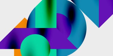 Hareketli soyut arka plan daireleri pürüzsüz gradyanlarla dinamik ve modern bir tasarım yaratıyor. Yaratıcı, teknolojik veya çağdaş temalı projeler için ideal