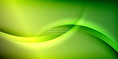 Gölge çizgileri olan etkileyici bir poster. Özellikler teknolojisi, minimalist ve iş temaları, parlak canlı renk şemaları