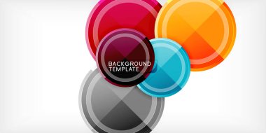 Geometrik tasarım arka plan - daireler