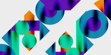 Hareketli soyut arka plan daireleri pürüzsüz gradyanlarla dinamik ve modern bir tasarım yaratıyor. Yaratıcı, teknolojik veya çağdaş temalı projeler için ideal