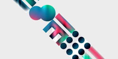 Basit şekiller - daireler, üçgenler, dikdörtgenler soyut arka plan. Duvar Kağıdı, Sancak, Arkaplan, Kart, Kitap İllüstrasyonu, İniş Sayfası