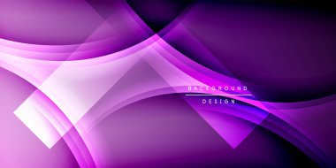 Gölge çizgileri olan etkileyici bir poster. Özellikler teknolojisi, minimalist ve iş temaları, parlak canlı renk şemaları