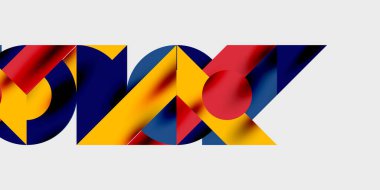 Dinamik geometrik bir kompozisyonda daireler, çizgiler ve üçgenler içeren modern soyut bir arkaplan. Tarz, teknoloji veya yaratıcı temalı tasarımlar için mükemmel.