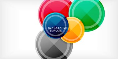 Geometrik tasarım arka plan - daireler