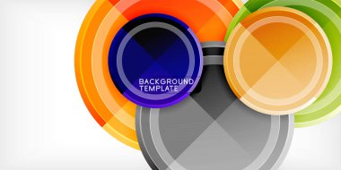 Minimum geometrik soyut arkaplan. Çember üçgen tasarımı