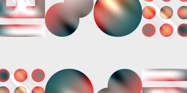 Basit şekiller - daireler, üçgenler, dikdörtgenler soyut arka plan. Duvar Kağıdı, Sancak, Arkaplan, Kart, Kitap İllüstrasyonu, İniş Sayfası