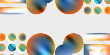 Basit şekiller - daireler, üçgenler, dikdörtgenler soyut arka plan. Duvar Kağıdı, Sancak, Arkaplan, Kart, Kitap İllüstrasyonu, İniş Sayfası