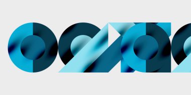 Dinamik geometrik bir kompozisyonda daireler, çizgiler ve üçgenler içeren modern soyut bir arkaplan. Tarz, teknoloji veya yaratıcı temalı tasarımlar için mükemmel.