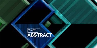 3D efektler ve çizgi dokusu geometrik soyut arkaplan ile oluşturulan ok sembolleri