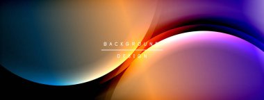 Parlak gökkuşağı stili renk eğrisi ve yuvarlak çizgi arkaplanı. Vector Illustration Duvar kağıdı, bayrak, illüstrasyon, iniş sayfası