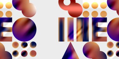 Çemberler ve üçgenler modern sanat. Duvar Kağıdı, Sancak, Arkaplan, Kart, Kitap İllüstrasyonu, İniş Sayfası