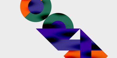 Dinamik geometrik bir kompozisyonda daireler, çizgiler ve üçgenler içeren modern soyut bir arkaplan. Tarz, teknoloji veya yaratıcı temalı tasarımlar için mükemmel.