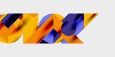 Dairelerin, yarım dairelerin ve parlak efektli ve düzgün eğimli üçgenlerin detaylı bileşimi. Yaratıcı ve teknolojiden ilham alan projeler için parlak ve modern bir vektör tasarımı