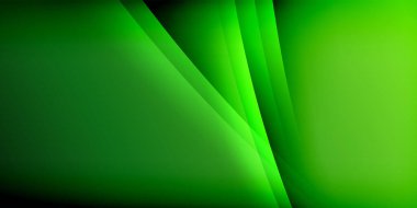 Gölge çizgileri olan etkileyici bir poster. Özellikler teknolojisi, minimalist ve iş temaları, parlak canlı renk şemaları