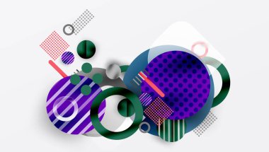 Soyut arkaplan - pürüzsüz eğimleri ve şeffaflığı olan katmanlı geometrik şekiller