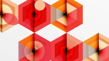 Altıgenler tasarımı geometrik soyut arkaplan