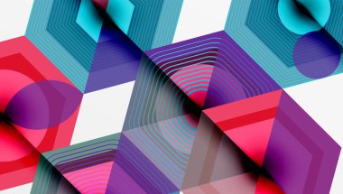 Yaratıcı altıgenler geometrik şekiller tasarımı