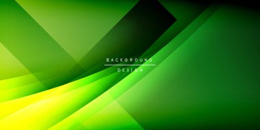 Gölge çizgileri olan etkileyici bir poster. Özellikler teknolojisi, minimalist ve iş temaları, parlak canlı renk şemaları