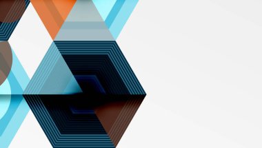 Yaratıcı altıgenler geometrik şekiller tasarımı