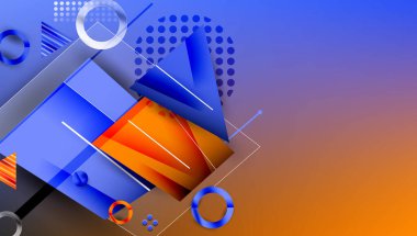 Yaratıcı üçgenler ve daireler bileşimi