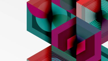 Yaratıcı altıgenler geometrik şekiller tasarımı