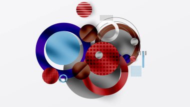 Soyut arkaplan - pürüzsüz eğimleri ve şeffaflığı olan katmanlı geometrik şekiller