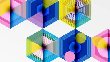 Altıgenler, elmas desenleri. Geometrik tekrarlayan altıgen arkaplan