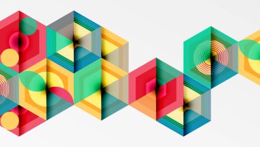 Altıgenler, elmas desenleri. Geometrik tekrarlayan altıgen arkaplan