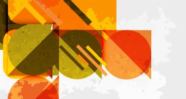 Kareler, daireler, üçgenler ve kumlu, gürültülü doku. Duvar Kağıdı, Sancak, Arkaplan, Kart, Kitap İllüstrasyonu, İniş Sayfası