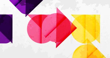 Kareler, daireler, üçgenler ve kumlu, gürültülü doku. Duvar Kağıdı, Sancak, Arkaplan, Kart, Kitap İllüstrasyonu, İniş Sayfası