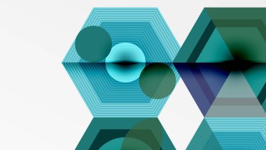 Altıgenler tasarımı geometrik soyut arkaplan