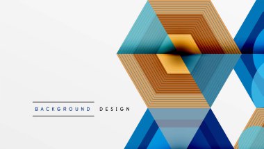 Altıgenler tasarımı geometrik soyut arkaplan