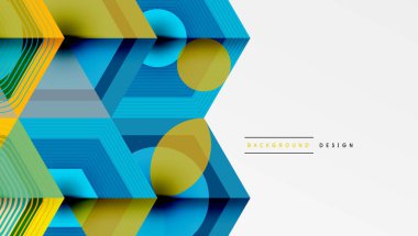 Yaratıcı altıgenler geometrik şekiller tasarımı