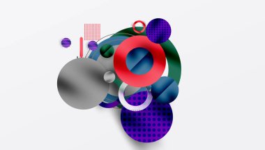 Soyut arkaplan - pürüzsüz eğimleri ve şeffaflığı olan katmanlı geometrik şekiller